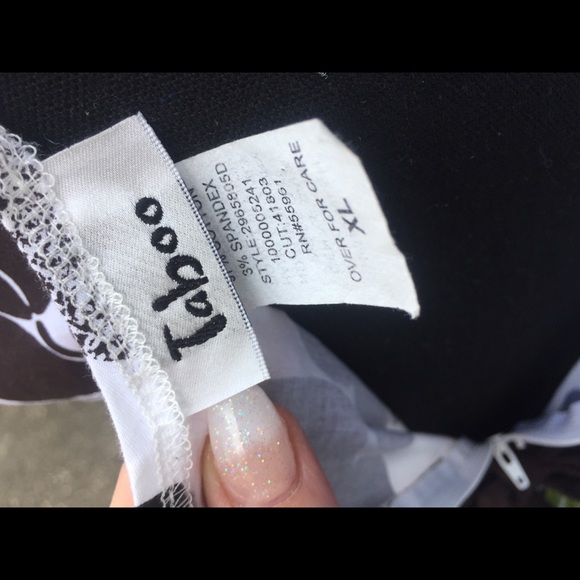 Taboo A-line Dress w/ cinched waist. - Picture 5 of 5